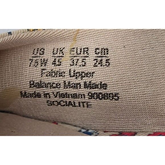 LifeStride Womens Floral Print Wedge Espadrille Sandals With Adjustable Straps & - Picture 6 of 8